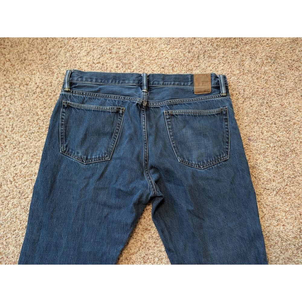 GAP 1969 StraighLeg; 100% Cotton, Men's Denim Jeans/Pants 34X30, Blue Denim - Picture 7 of 12